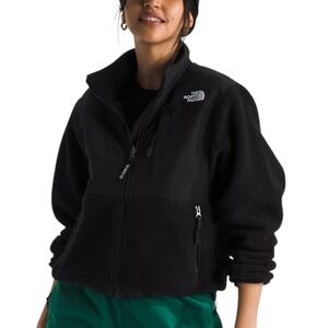 The North Face Retro Denali Fleece Jacket Womens L Black Zipped Stand Collar NEW